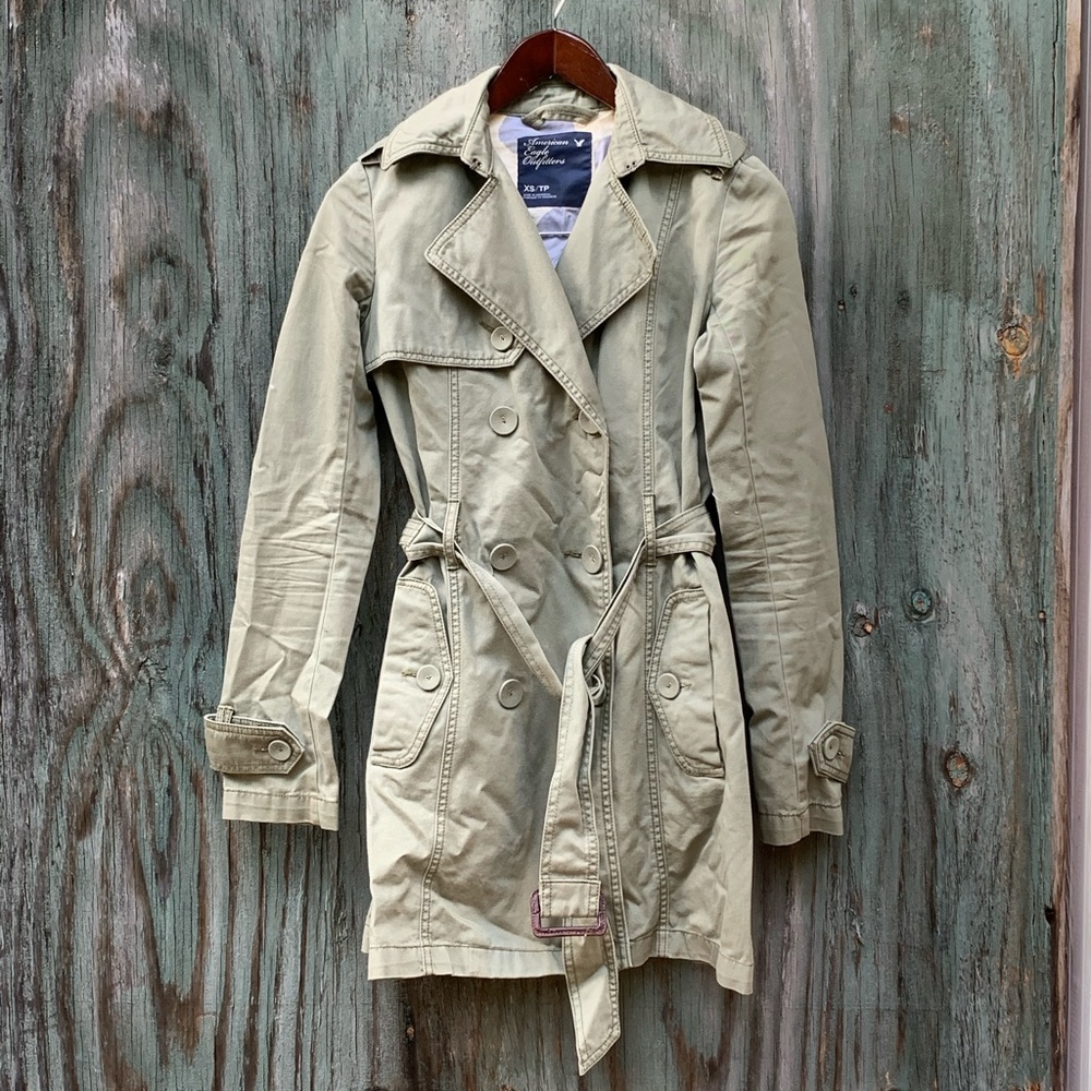 American Eagle Fitted Trench Coat